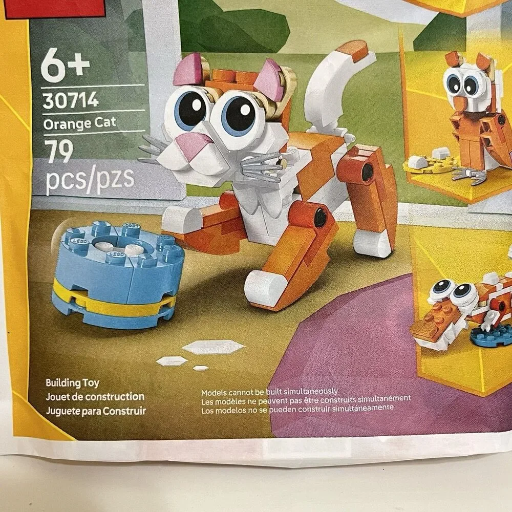 Lego Creator 3-in-1 Orange Cat Building Toy 30714 79 PCS SEALED